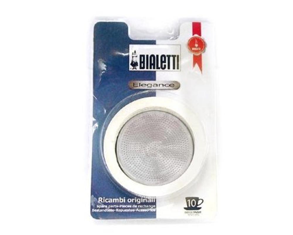 Bialetti elegance fém szűrő + gumi gyűrű 10 cup