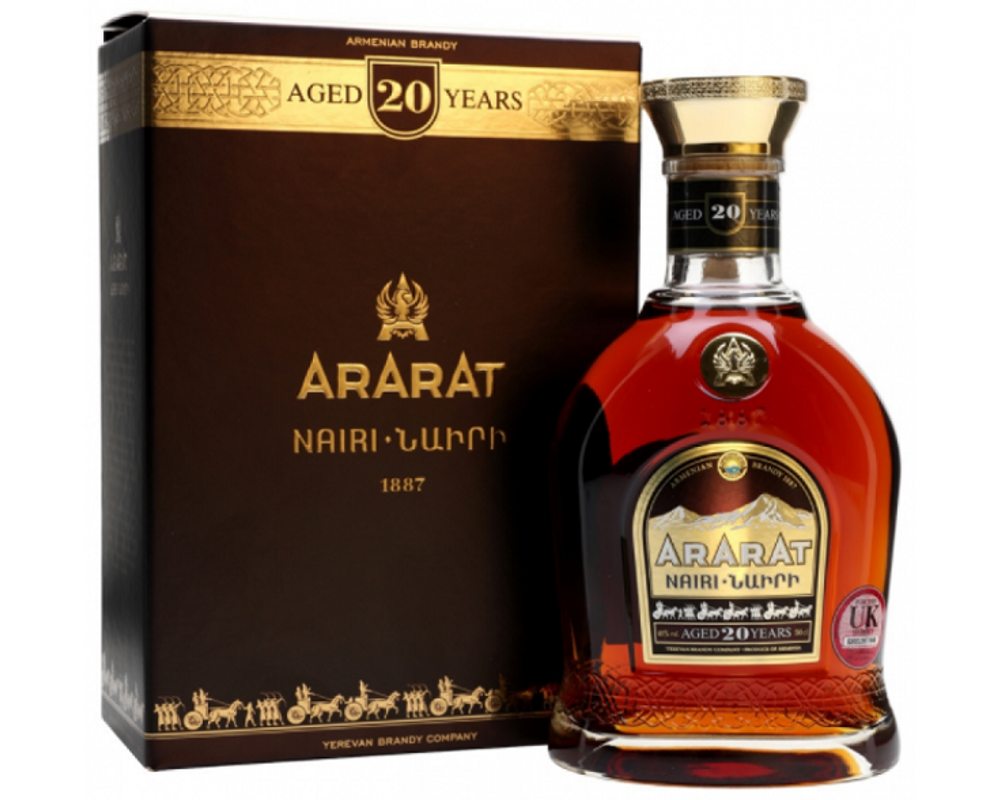 Ararat Nairi 20 years brandy 0,7L 40% pdd.