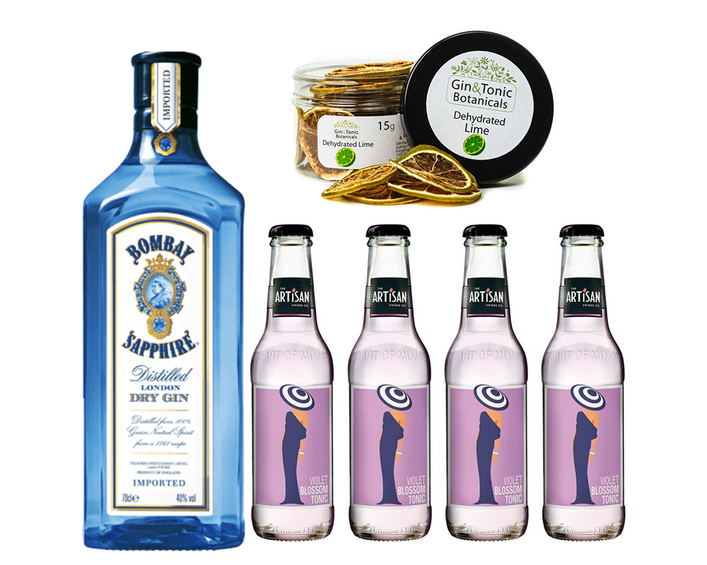Bombay Gin Tonik szett ajándék lime ginfűszerrel