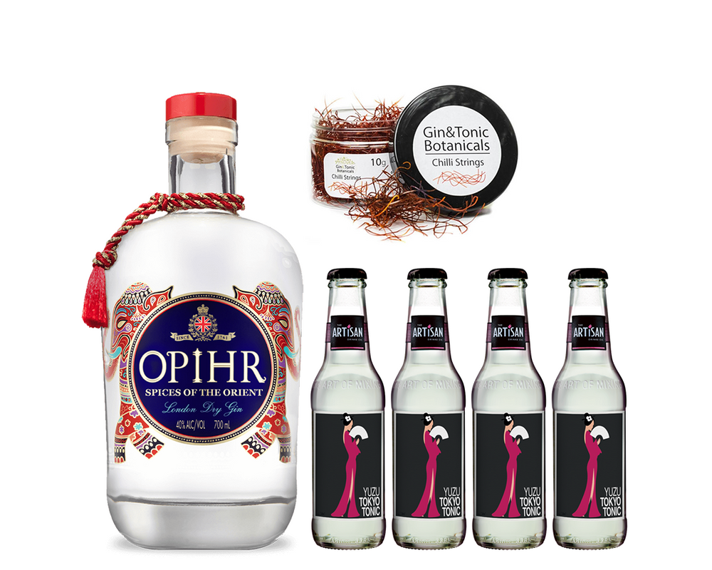 Opihr Gin Tonik szett ajándék chili szállal